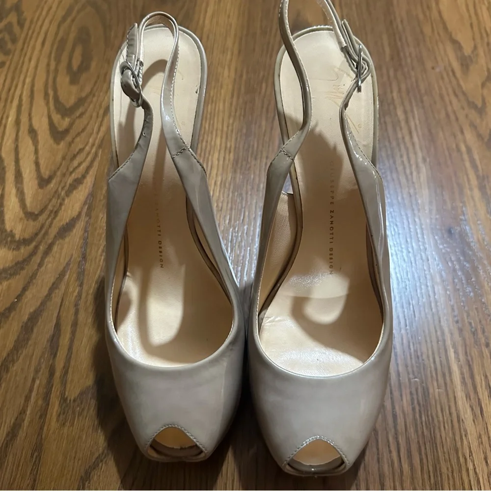 Giuseppe‎ Zanotti beige heels high heel straps